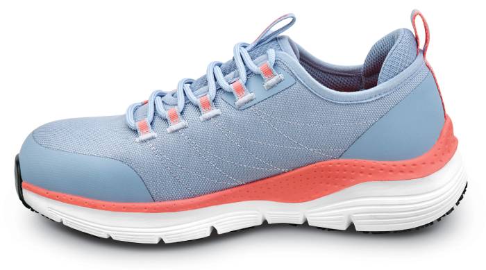 alternate view #3 of: SKECHERS Work SSK108097LBPK Sadie, Arch Fit, Women's, Light Blue/Pink, Alloy Toe, EH, MaxTRAX Slip Resistant, Low Athletic Work Shoe