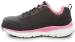 alternate view #3 of: SKECHERS Work Arch Fit SSK108098BKPK Reagan, Women's, Black/Pink, Athletic Style, Alloy Toe, EH, MaxTRAX Slip Resistant, Work Shoe