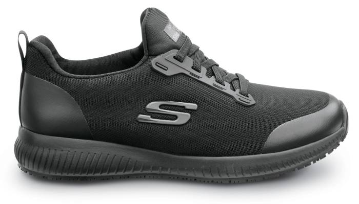 alternate view #2 of: SKECHERS Work SSK108160BLK Emma, Women's, Black, Soft Toe, MaxTRAX Slip Resistant, EH, Slip-On Athletic, Work Shoe