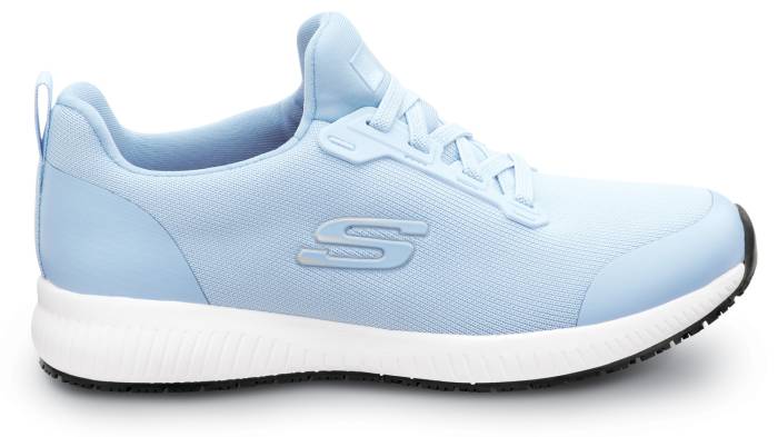 alternate view #2 of: SKECHERS Work SSK108160LTBL Emma, Women's, Light Blue, Soft Toe, MaxTRAX Slip Resistant, EH, Slip-On Athletic, Work Shoe