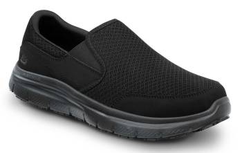 SKECHERS Work SSK8175BLK Ella, Women's, Black, Slip On Athletic Style, MaxTRAX Slip Resistant, Soft Toe Work Shoe