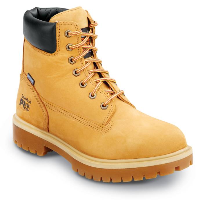 view #1 of: Timberland PRO STMA1W6B 6IN Direct Attach Men's, Wheat, Steel Toe, EH, MaxTRAX Slip Resistant, WP Boot