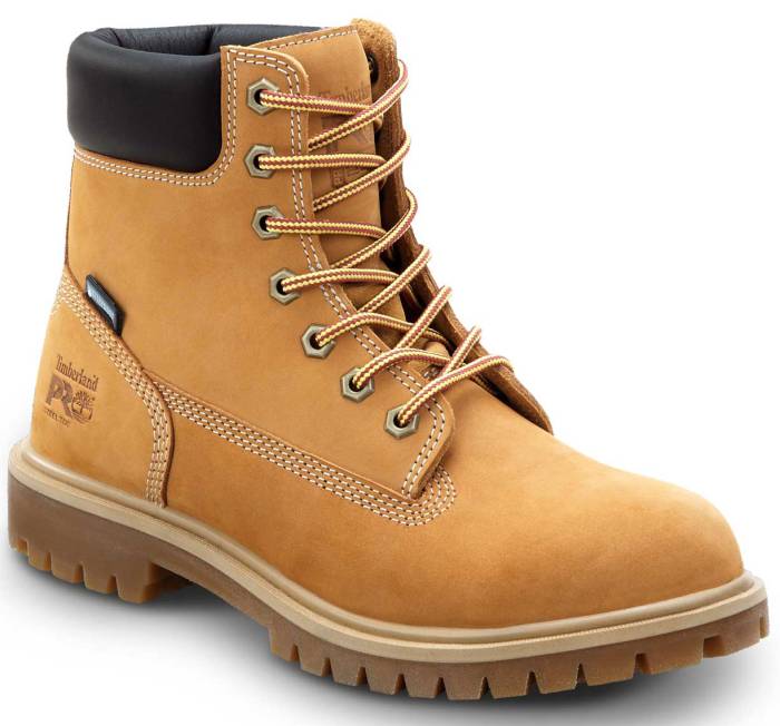 view #1 of: Timberland PRO STMA2R3Q 6IN Direct Attach, Women's, Wheat, Steel Toe, EH, WP/Insulated, MaxTRAX Slip-Resistant Boot