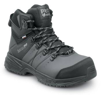 Zapato de trabajo para senderismo EH WP negro/gris pop, con puntera de material compuesto, MaxTRAX antideslizante, de mujer Timberland PRO STMA44N1 Switchback