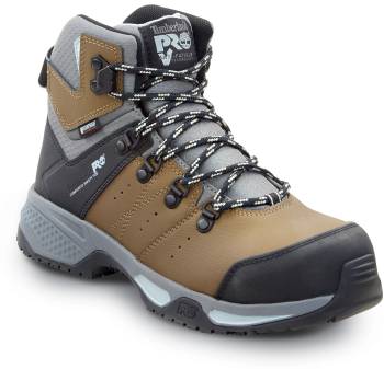 Zapato de trabajo para senderismo EH WP marrÝn/azul pop, con puntera de material compuesto, MaxTRAX antideslizante, de mujer Timberland PRO STMA44N9 Switchback