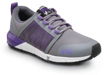 Calzado deportivo bajo, antideslizante MaxTRAX, EH, con puntera suave, gris acero/p·rpura Real, de mujer, Timberland PRO STMA5YUQ Radius