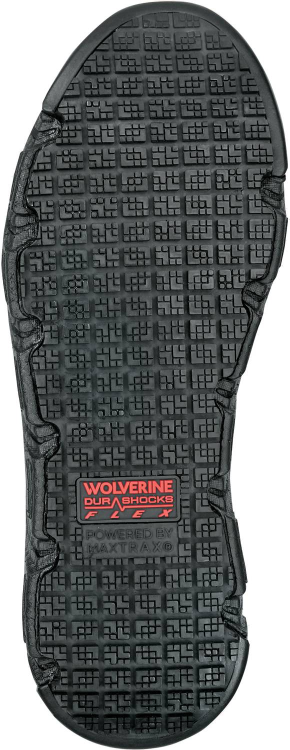 alternate view #5 of: Wolverine SWW080149 Rev Vent UltraSpring, Men's, Black, MaxTRAX Slip Resistant, Soft Toe, EH, Hi-Top Athletic Work Shoe