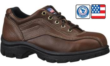 Thorogood 504-4406 Women's Brown,Made In USA, Steel Toe, EH, Casual Oxford