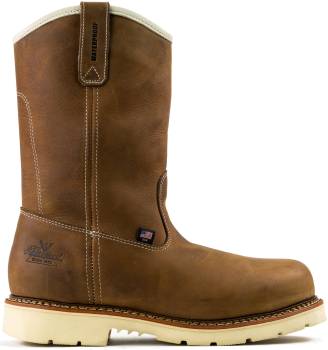 Bota de trabajo sin cordones de 11ápulgadas EH WP con puntera de acero, marrÝn de hombre Thorogood TG804-3320