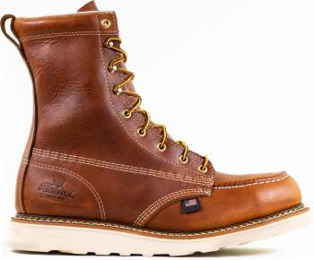 Bota de 8ápulgadas, con puntera de mocas×n, con cu±a, EH, con puntera de acero, color tabaco, de hombre, Thorogood TG804-4208