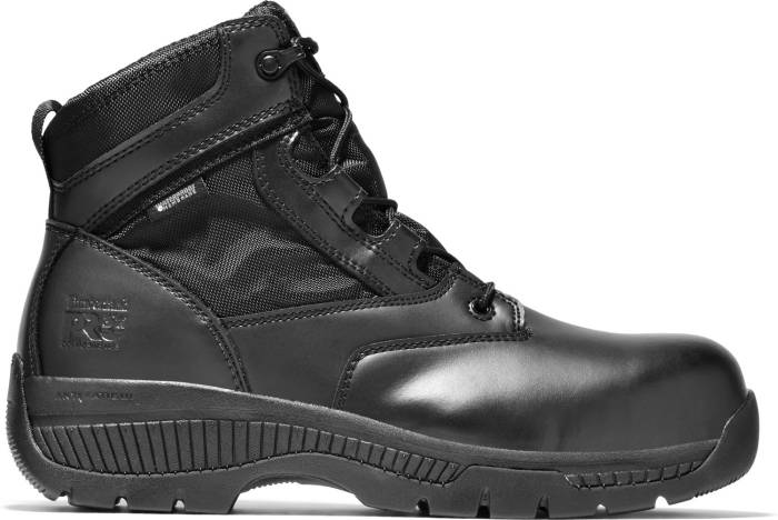 alternate view #2 of: Bota de uniforme de 6 pulgadas EH WP con puntera de material compuesto, negro de hombre Timberland PRO TM1161A Valor