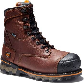 Bota de 8ápulgadas, WP, EH, con puntera de material compuesto, marrÝn, de hombre, Timberland PRO Boondock