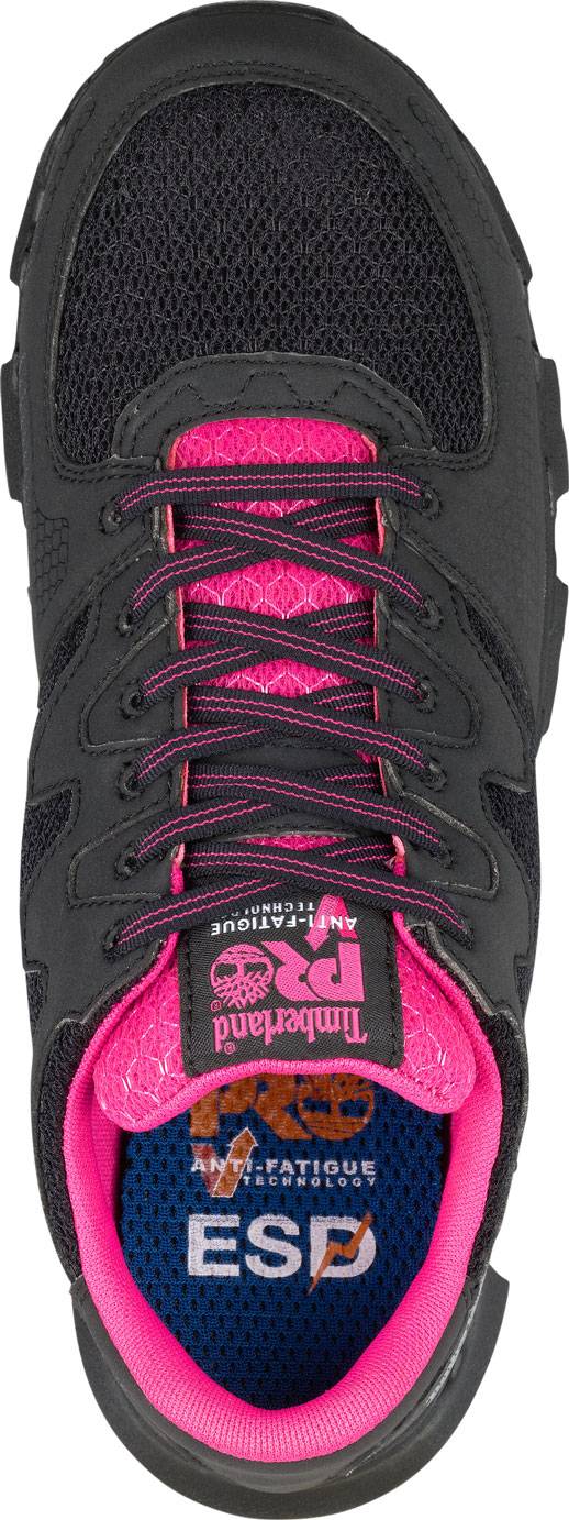 alternate view #3 of: Timberland PRO TM92669 Powertrain SD, Black/Pink, Women's, Alloy Toe, Low Casual