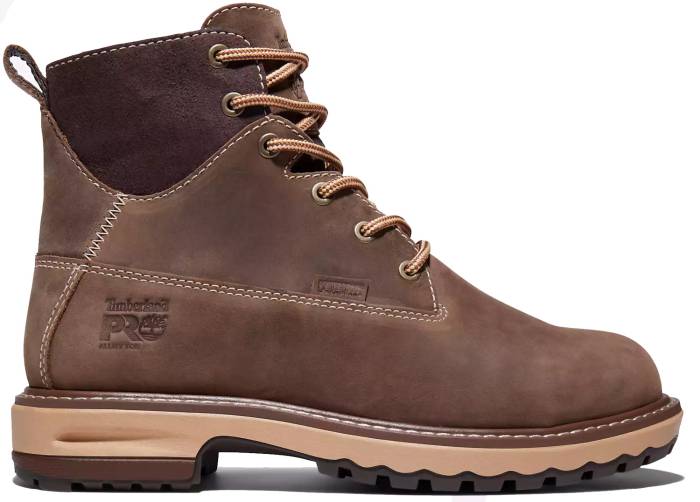 alternate view #2 of: Timberland PRO TMA1KIT Hightower, Women's, Turkish Coffee, Aluminum Toe, EH, WP, 6 Inch, Work Boot