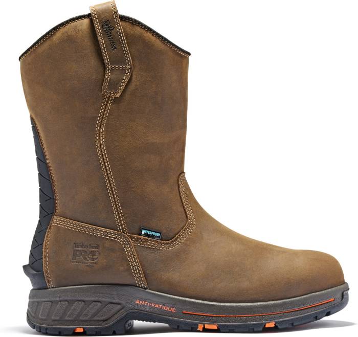 alternate view #2 of: Timberland PRO TMA1XFX Helix, Men's, Brown, Comp Toe, EH, WP, Pull On, Work Boot