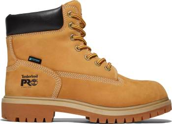 Bota de trabajo aislado/EH WP, 6 pulgadas con puntera de acero, de mujer, conexiÝn directa, color trigo, Timberland PRO TMA2QVU