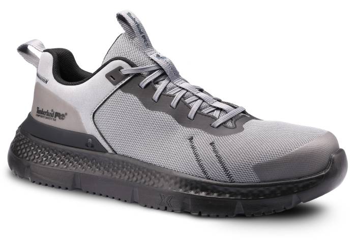 view #1 of: Timberland PRO TMA5PKE Setra Low, Men's, Grey/Black, Comp Toe, EH, Slip Resistant, Athletic Work Shoe