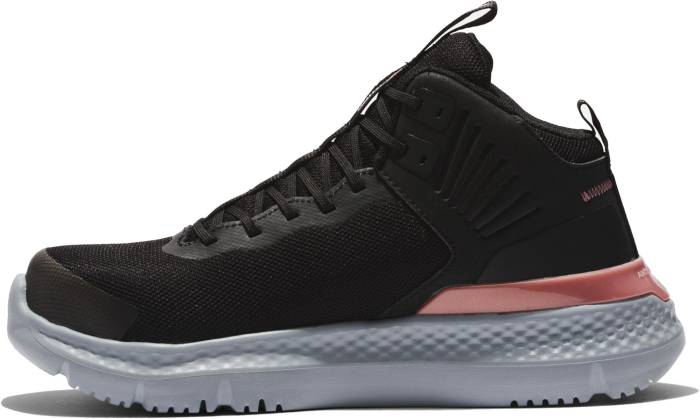 alternate view #3 of: Timberland PRO TMA5UVU Setra Women's, Black/Grey/Rose, Comp Toe, EH, Slip Resistant, Mid Athletic Work Shoe