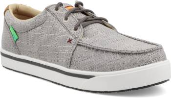 Calzado de trabajo informal Oxford, EH, con puntera Nano, gris claro, de hombre Twisted X TWMCAN003