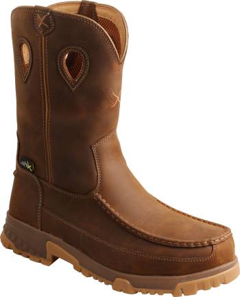 Bota Pull On de 11 pulgadas EH Mt con puntera nano, color silla de montar de hombre Twisted X TWMXCNM01