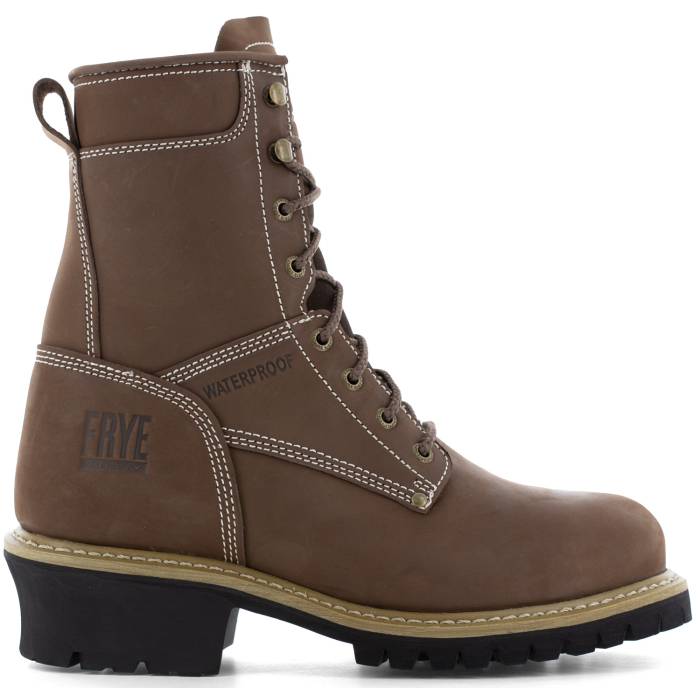 alternate view #2 of: Frye WGFR40202 Men's, Dark Brown, Comp Toe, EH, WP, 8 Inch, Logger, Work Boot