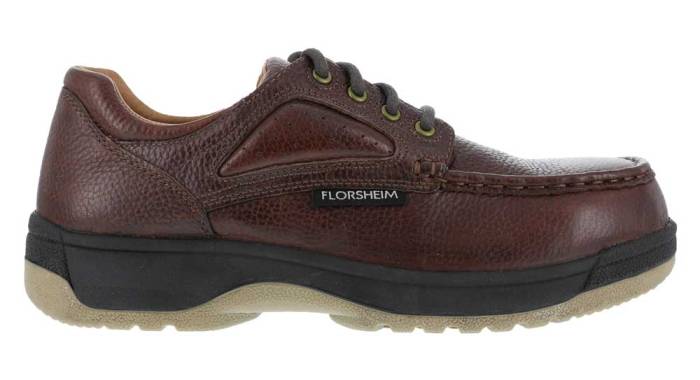 alternate view #2 of: Florsheim WGFS2400 Dark Brown, Men's, Non-Metallic Composite Toe, SD Eurocasual Moc Toe Oxford