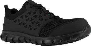 Reebok Work WGIB4039 Sublite Cushion Work, Men's, Black, Comp Toe, SD, PR Athletic