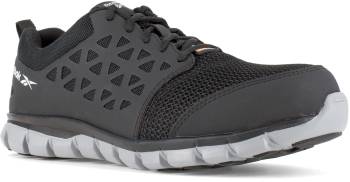 Reebok Work WGIB4041 Sublite Cushion Work, Men's, Black, Comp Toe, EH, PR Athletic