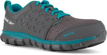 Reebok Work WGRG045 Sublite Cushion Work, Women's Grey, Alloy Toe, SD, Low Athletic