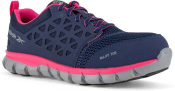 Deportivo bajo, EH, con puntera de aleaciÝn, azul marino/rosa, de mujer, Reebok WGRB046 SubLite Cushion Work