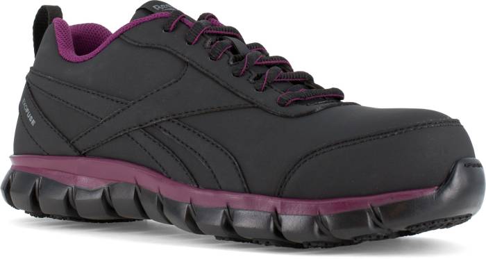 view #1 of: Reebok Work WGRB055 Sublite Cushion Work, Women's, Black/Plum, Comp Toe, SD Athletic