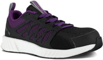 Deportivo, EH, con puntera de material compuesto, negro/p·rpura de mujer Reebok Work WGRB315 Floatride Energy