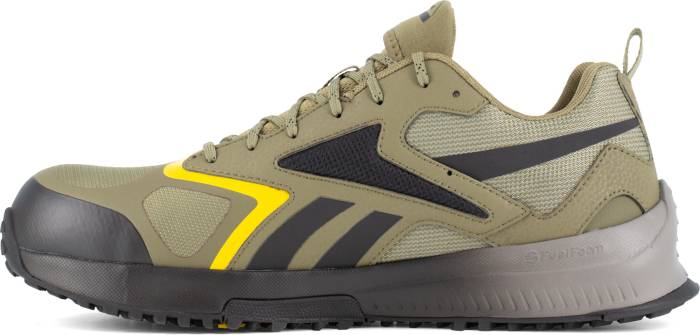 alternate view #3 of: Reebok Work WGRB3240 Lavante Trail 2 Work, Men's, Army Green/Black/Yellow, Comp Toe, EH, Low Athletic, Work Shoe