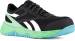 view #1 of: Reebok Work WGRB365 Nanoflex TR Work, Women's, Black/Seafoam Green/White, Comp Toe, EH, Low Athletic, Work Shoe