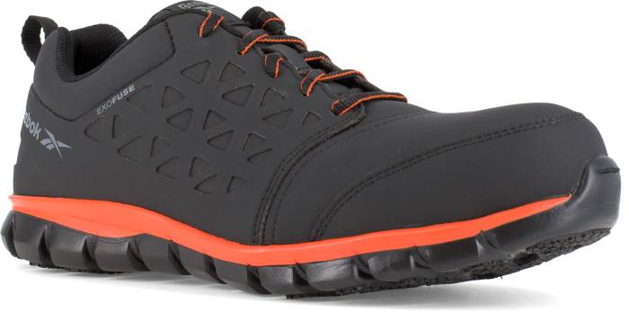 view #1 of: Reebok Work WGRB4050 Sublite Cushion Work, Men's, Black, Comp Toe, EH, Low Athletic Work Shoe