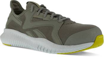 Reebok Work WGRB4063 Flexagon 3.0 Work, Men's, Grey/Lime, Comp Toe, EH Athletic