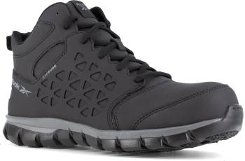 Zapato de trabajo, atlÒtico, medio alto, SD, con puntera de material compuesto, negro, de mujer, Reebok Work WGRB406 Sublite Cushion Work