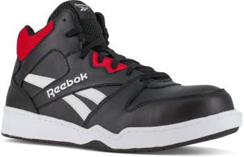 Deportivo con tobillo alto, EH, con puntera de material compuesto, negro/rojo, de hombre, Reebok WGRB4132 BB4500 Work