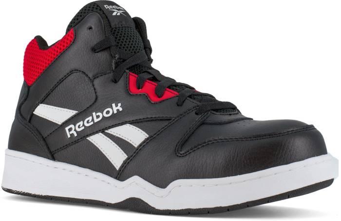 view #1 of: Reebok WGRB4132 BB4500 Work, Men's, Black/Red, Comp Toe, EH, High Top Athletic