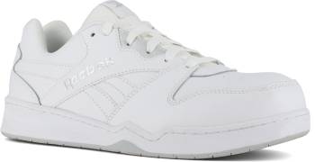 Reebok Work WGRB4161 BB4500 Work, Men's, White/Grey, Comp Toe, SD, Low Athletic, Work Shoe