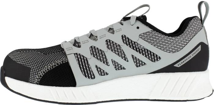 alternate view #3 of: Reebok Work WGRB4312 Fusion Flexweave Work, Men's, Grey/White, Comp Toe, EH, Low Athletic, Work Shoe