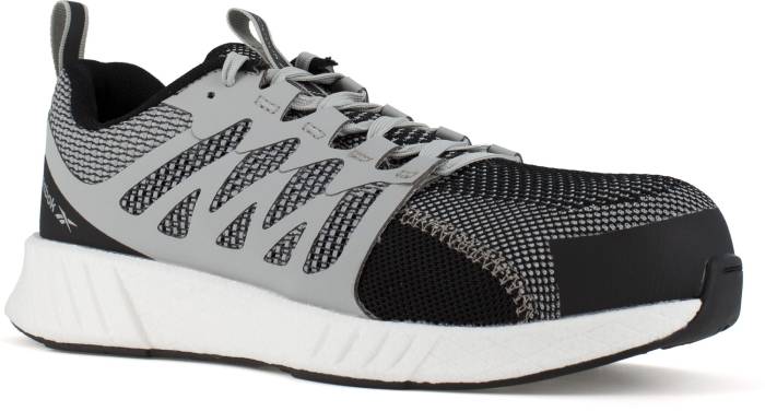 view #1 of: Reebok Work WGRB4312 Fusion Flexweave Work, Men's, Grey/White, Comp Toe, EH, Low Athletic, Work Shoe