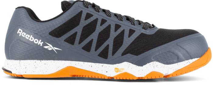 alternate view #2 of: Reebok Work WGRB4453 Speed TR Work, Men's, Grey/Orange, Comp Toe, SD, Low Athletic, Work Shoe