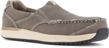 Rockport Works WGRK2151 Langdon, Men's, Breen, Comp Toe, SD, Casual, Slip On, Work Shoe