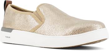 Rockport Works WGRK644 Parissa, Women's, Gold, Comp Toe, EH, Casual, Slip On, Work Shoe