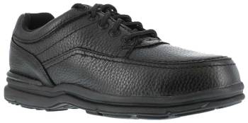 Rockport Works WGRK6761 Black Steel Toe, SD, Men's World Tour 5 Eye Tie Casual Moc Toe Oxford