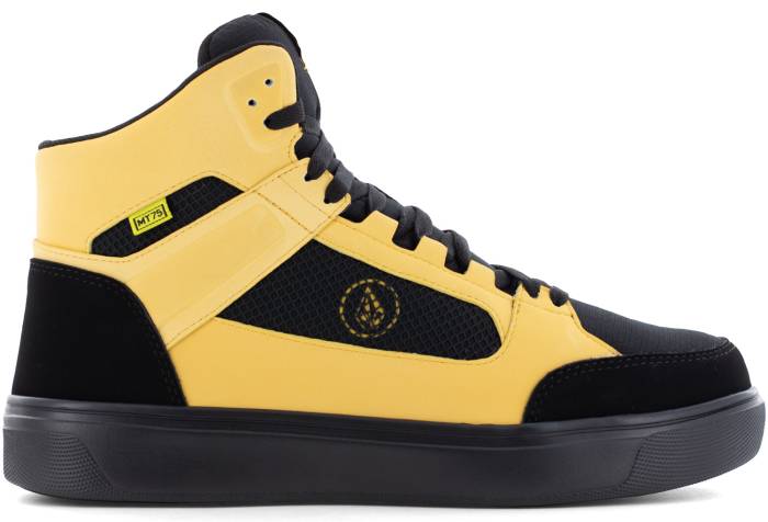 alternate view #2 of: Volcom WGVM30239 Evolve, Men's, Black/Yellow, Comp Toe, EH, Mt, Skate Style, High Top, Work Shoe