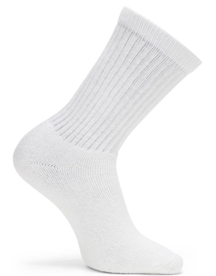 view #1 of: Wolverine WLV91102670-100 Men's, White, Full Cushion Cotton Sock