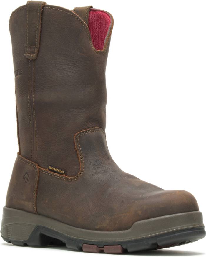 view #1 of: Wolverine WW10318 Cabor EPX Men's, Brown, Comp Toe, EH, Waterproof, Wellington