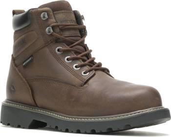 Wolverine WW10633 Floorhand Men's, Dark Brown, Steel Toe, EH, 6 Inch, Waterproof Boot